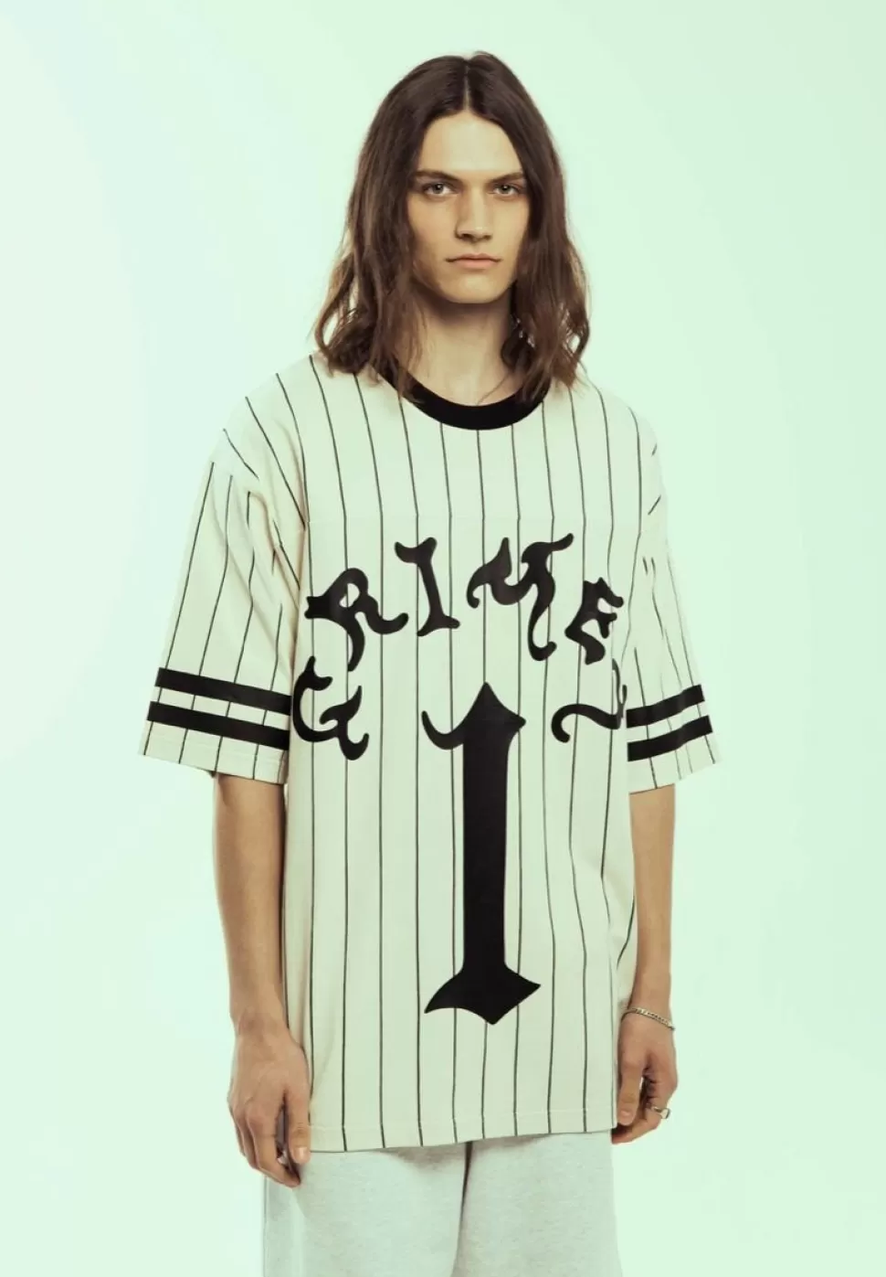 Ss24*Grimey Camiseta De Football Causing Panic Heavyweight - Off White - Ss24