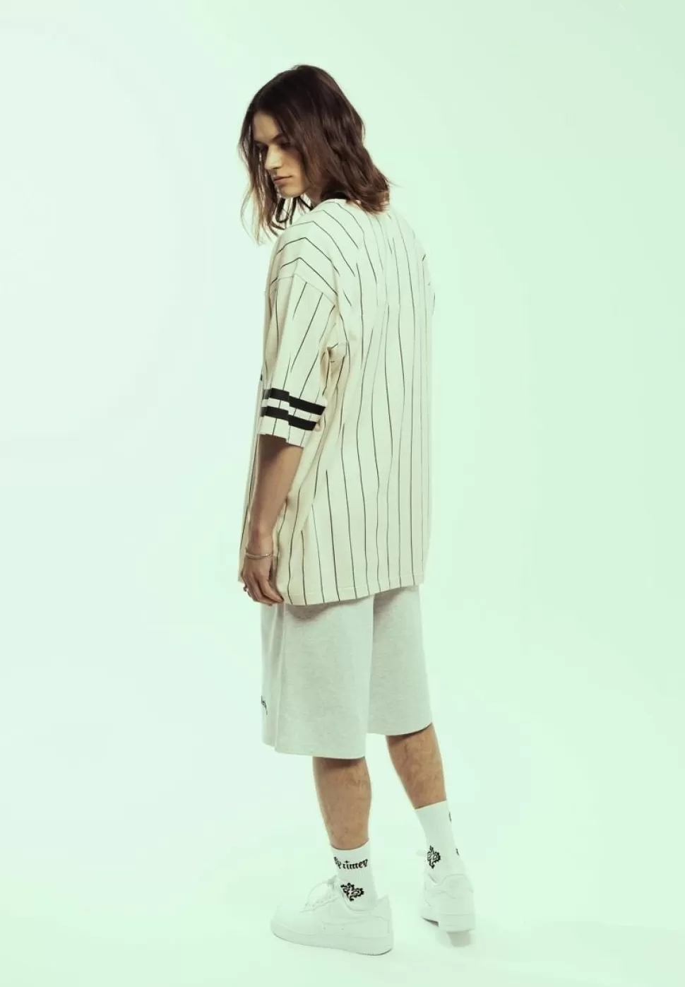 Ss24*Grimey Camiseta De Football Causing Panic Heavyweight - Off White - Ss24