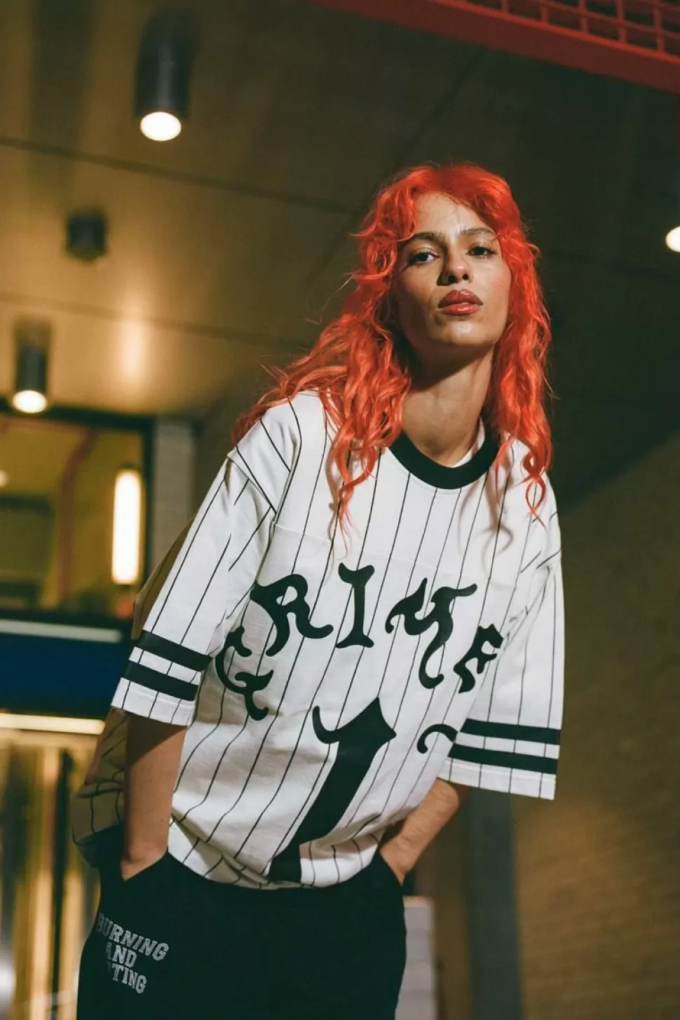 Ss24*Grimey Camiseta De Football Causing Panic Heavyweight - Off White - Ss24