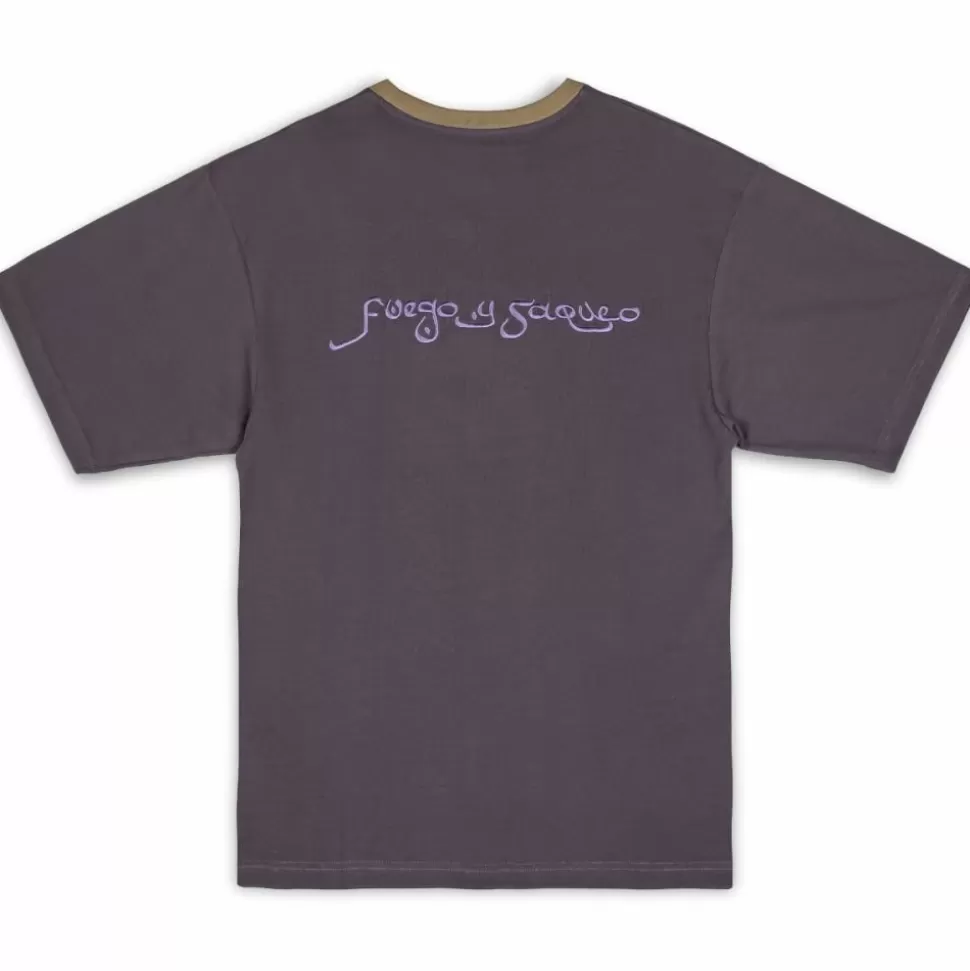 Tees*Grimey Camiseta "Lost Boys" Tie & Dye Heavyweight - Anthracite - Winter 22