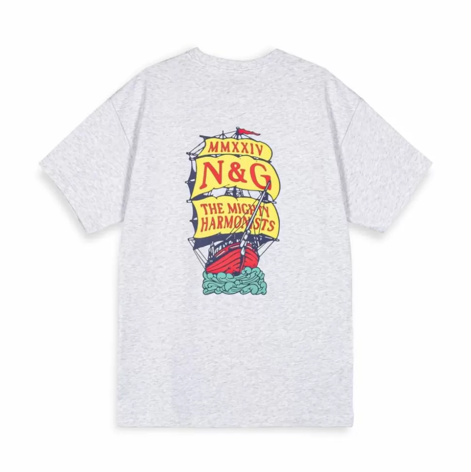 Ss24*Grimey Camiseta Mighty Harmonist Nautica X Grmy - Sport Grey - Ss24