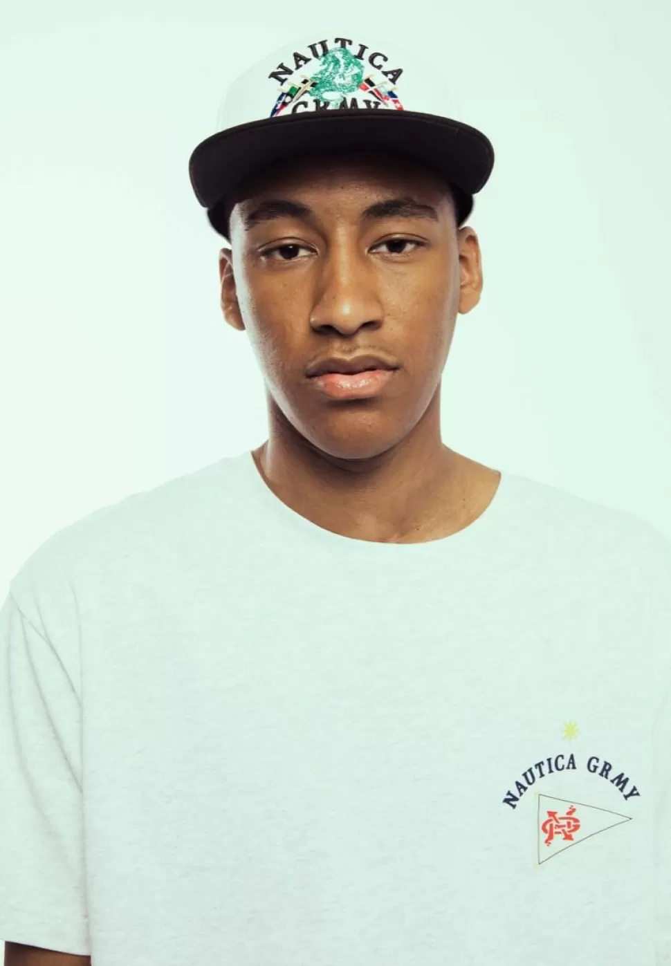 Ss24*Grimey Camiseta Mighty Harmonist Nautica X Grmy - Sport Grey - Ss24