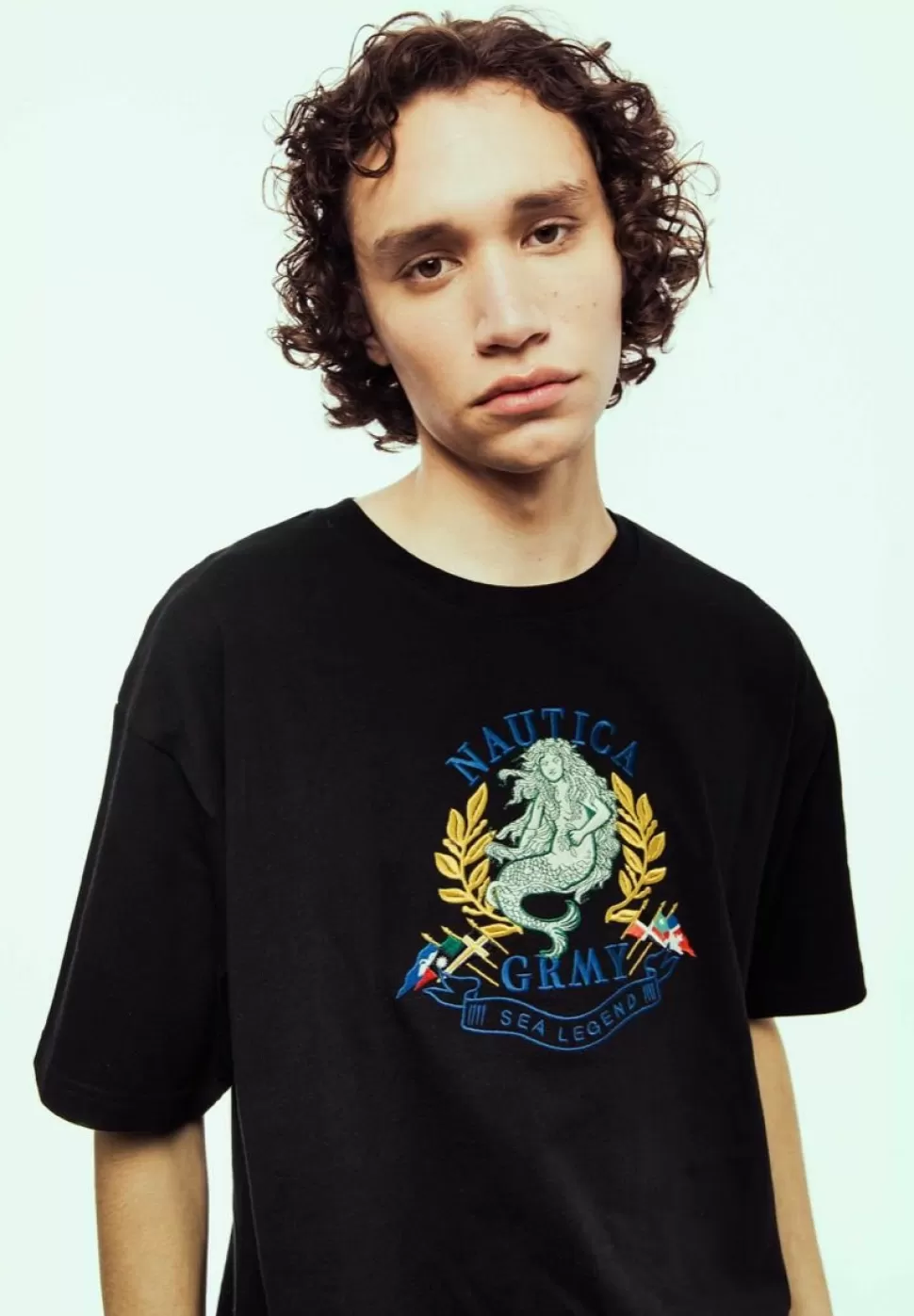 Ss24*Grimey Camiseta The Sea Legend Nautica X Grmy - Black - Ss24