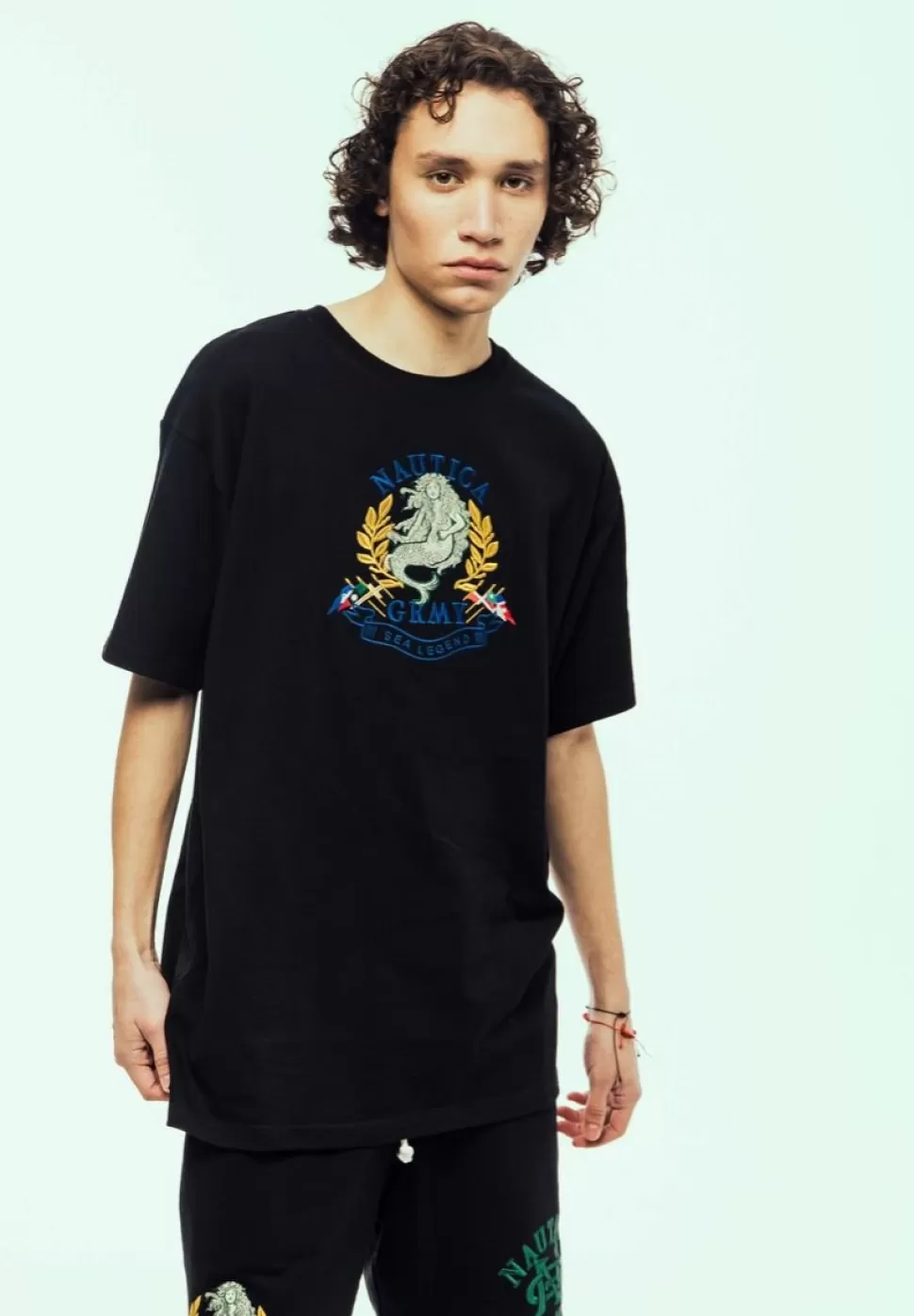 Ss24*Grimey Camiseta The Sea Legend Nautica X Grmy - Black - Ss24