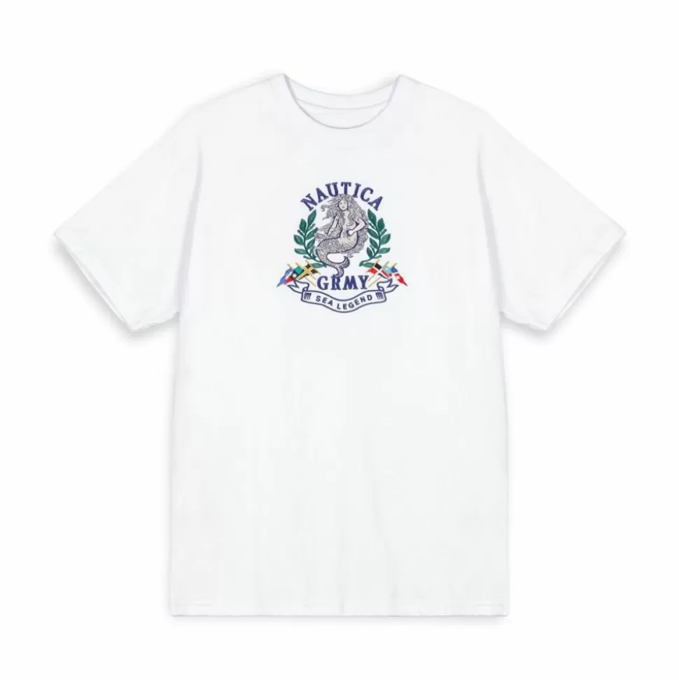Ss24*Grimey Camiseta The Sea Legend Nautica X Grmy - White - Ss24