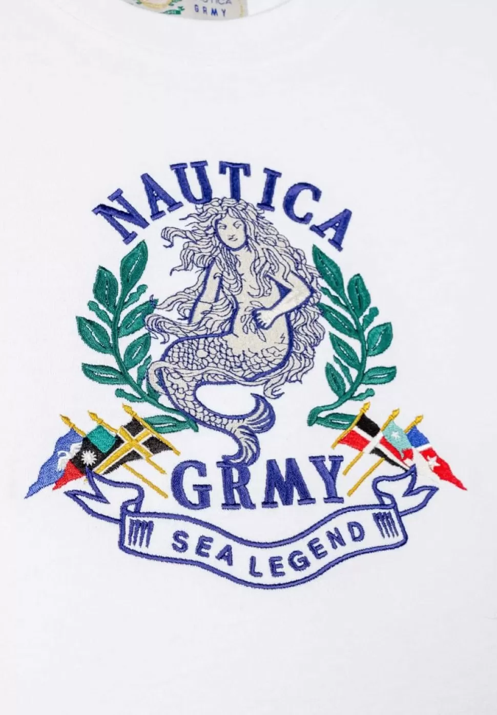 Ss24*Grimey Camiseta The Sea Legend Nautica X Grmy - White - Ss24
