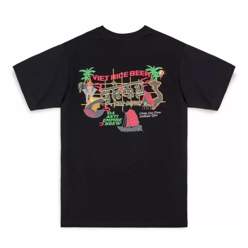 Organic*Grimey Camiseta Viet Cong Beer Regular - Black - Summer 23