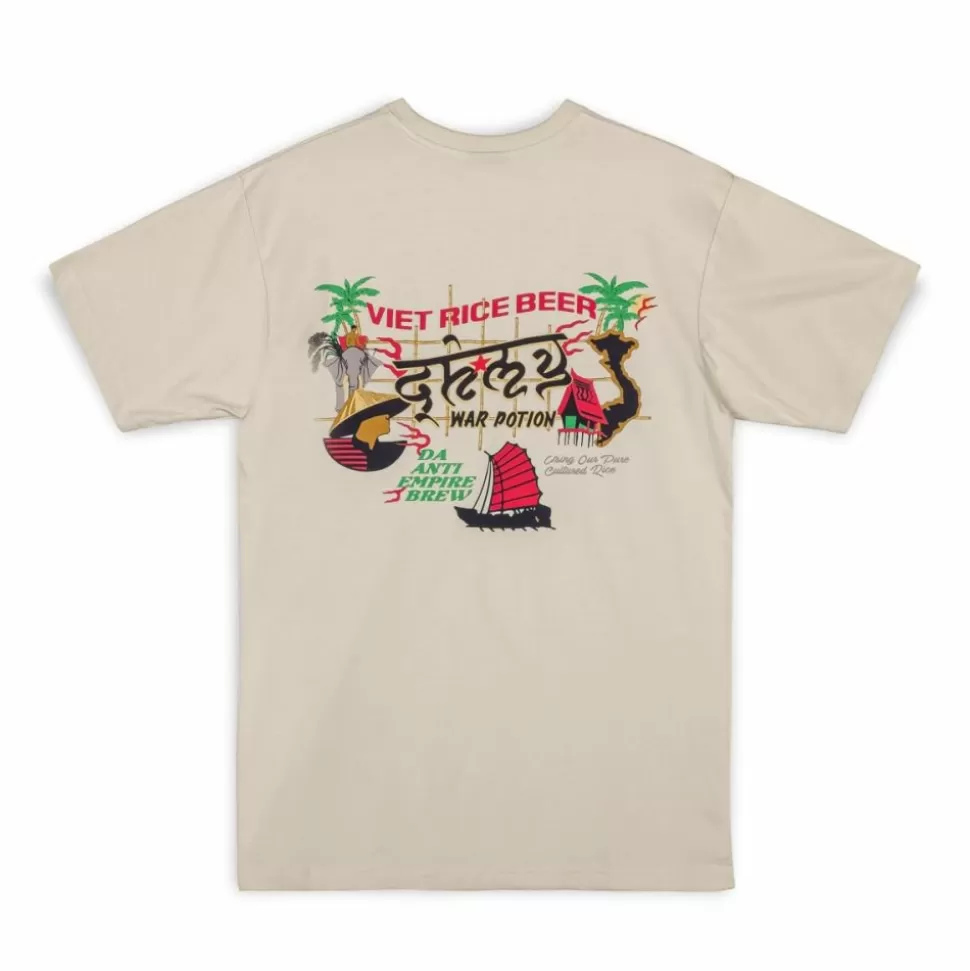 Organic*Grimey Camiseta Viet Cong Beer Regular - Cream - Summer 23
