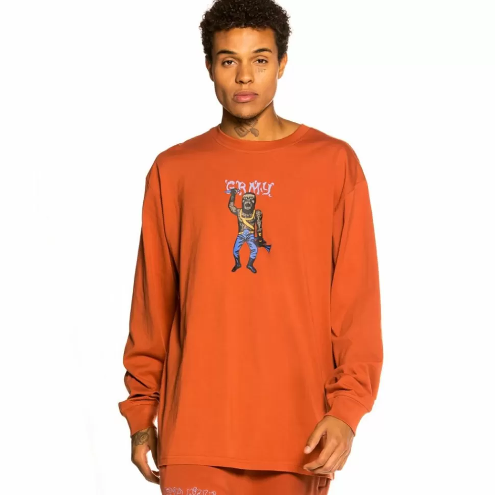 Tees*Grimey Camiseta Manga Larga "Jazz Thing" - Ochre - Fall 21