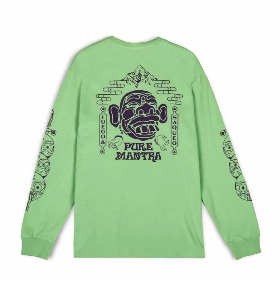 Organic*Grimey Camiseta Manga Larga "Lust Mantra" - Green - Fall 22