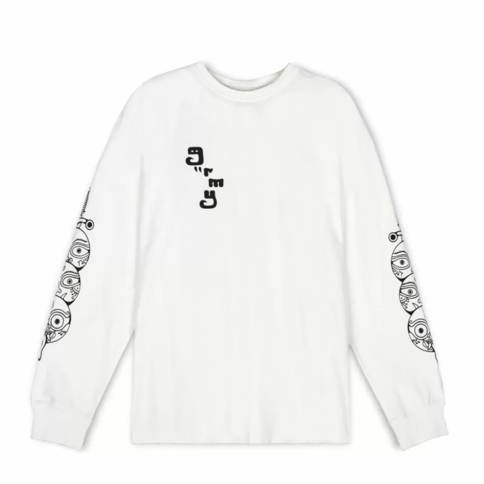 Organic*Grimey Camiseta Manga Larga "Lust Mantra" - White - Fall 22