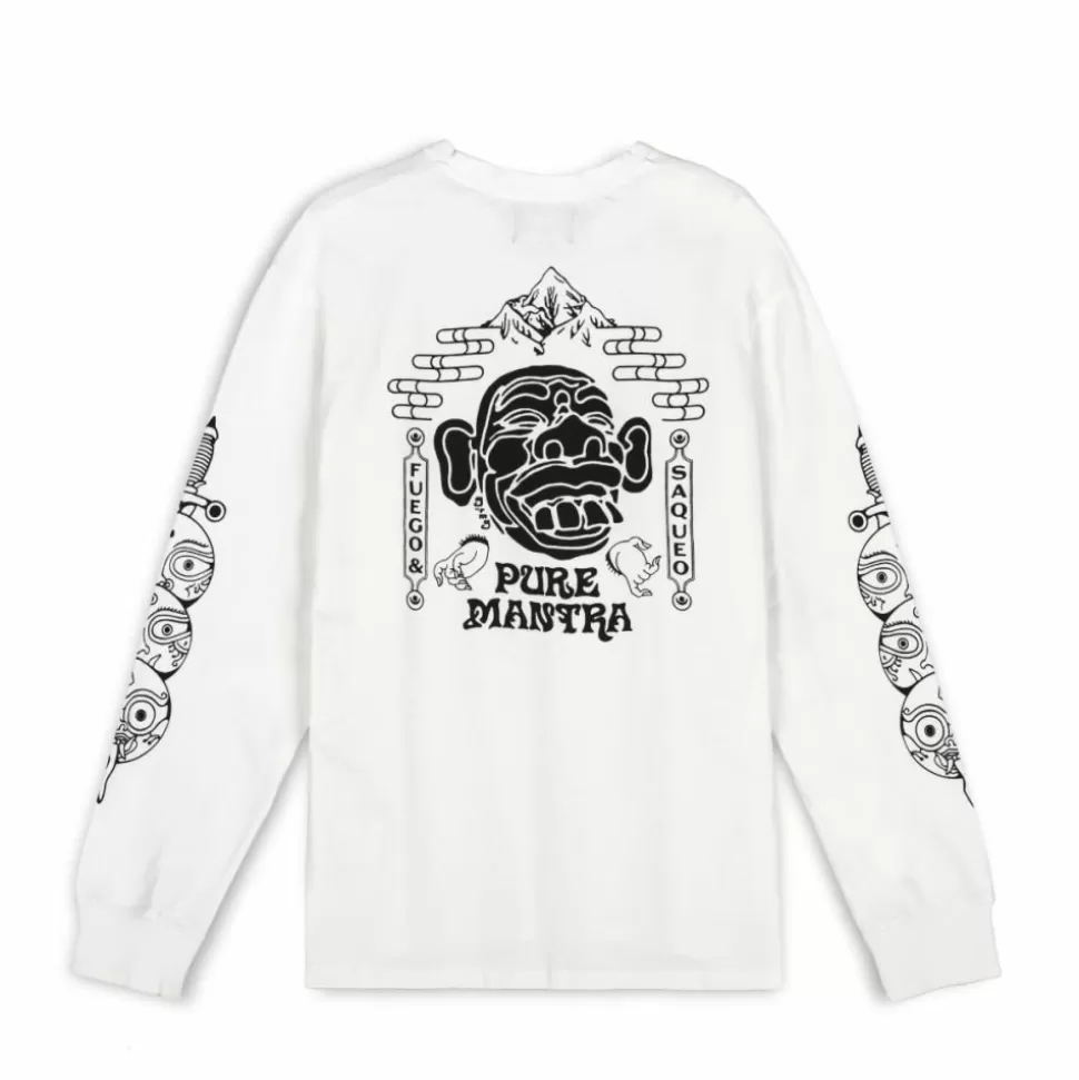 Organic*Grimey Camiseta Manga Larga "Lust Mantra" - White - Fall 22