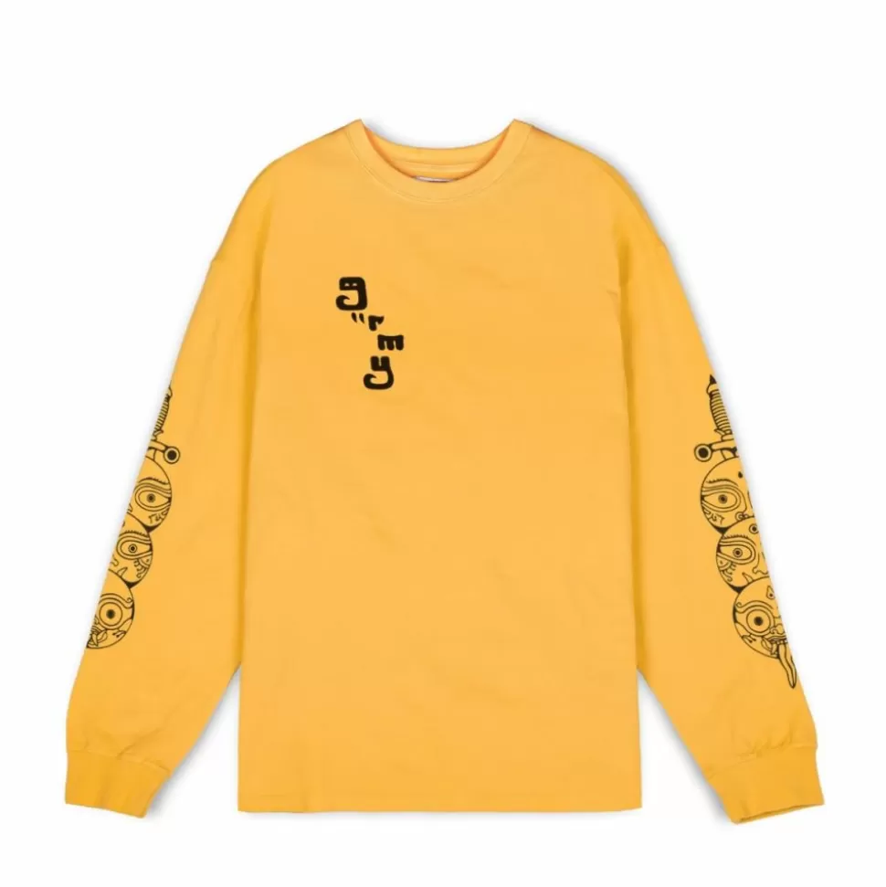 Organic*Grimey Camiseta Manga Larga "Lust Mantra" - Yellow - Fall 22