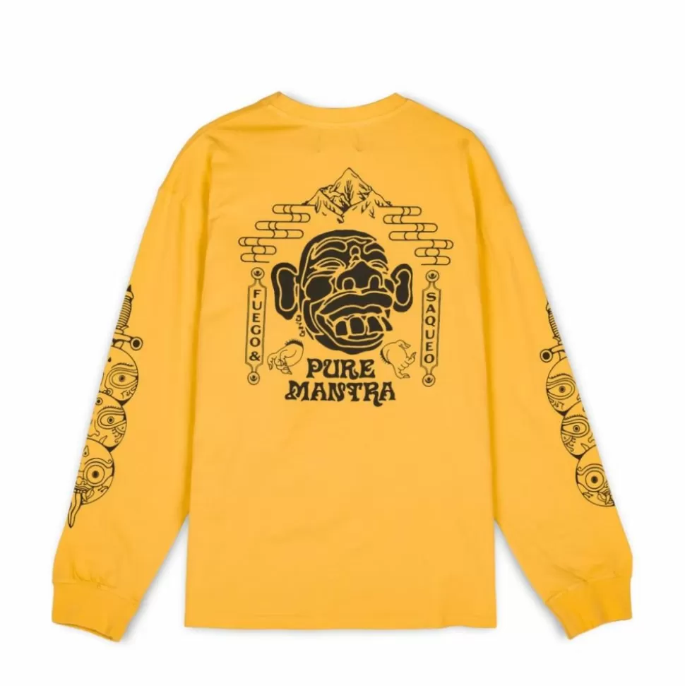Organic*Grimey Camiseta Manga Larga "Lust Mantra" - Yellow - Fall 22