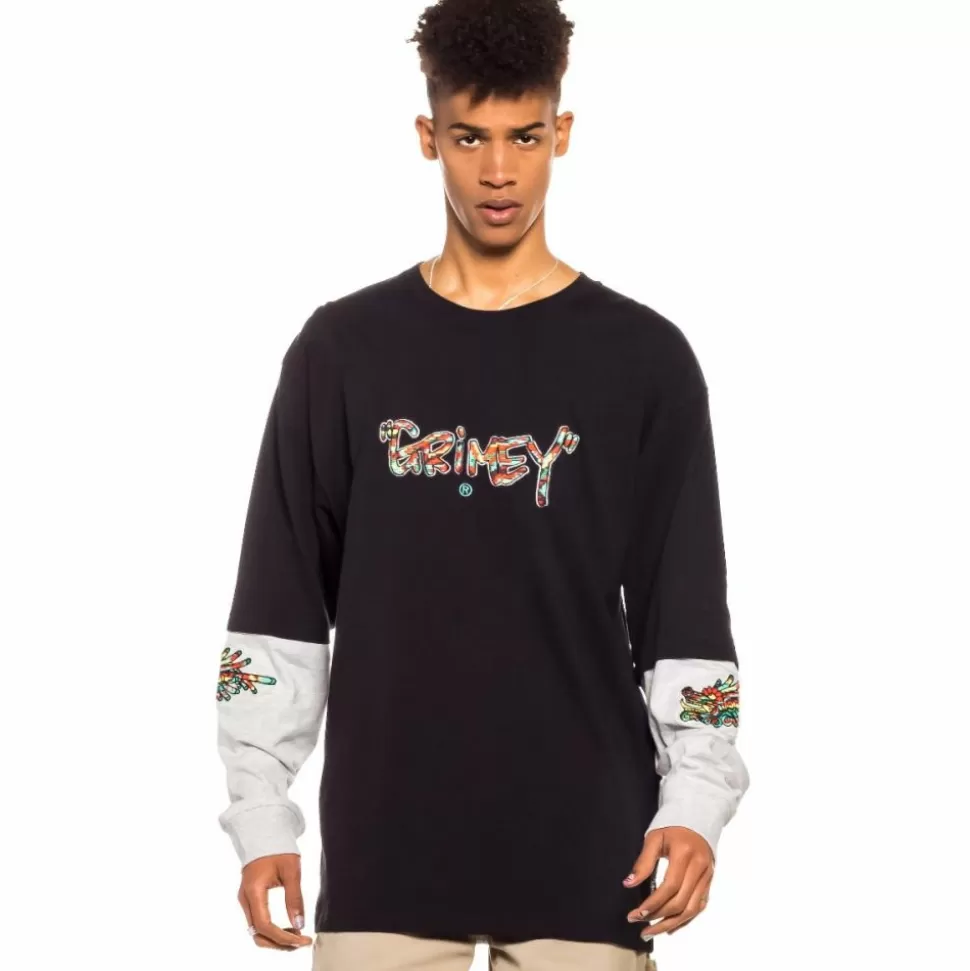 Tees*Grimey Camiseta Manga Larga Nine Winds Ls - Black - Spring 22