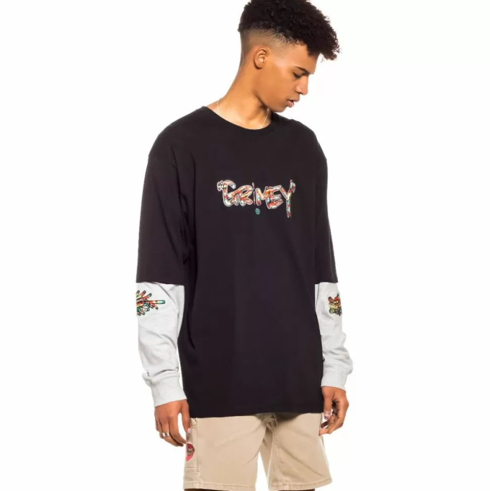Tees*Grimey Camiseta Manga Larga Nine Winds Ls - Black - Spring 22