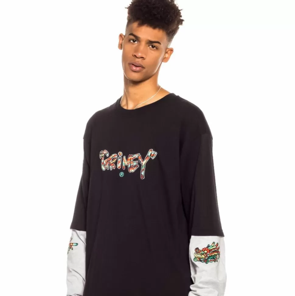 Tees*Grimey Camiseta Manga Larga Nine Winds Ls - Black - Spring 22