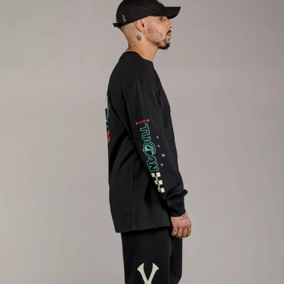 Tees*Grimey Camiseta Manga Larga "Pasion Gamberra (Gp X Grmy)" - Black - Fall 22