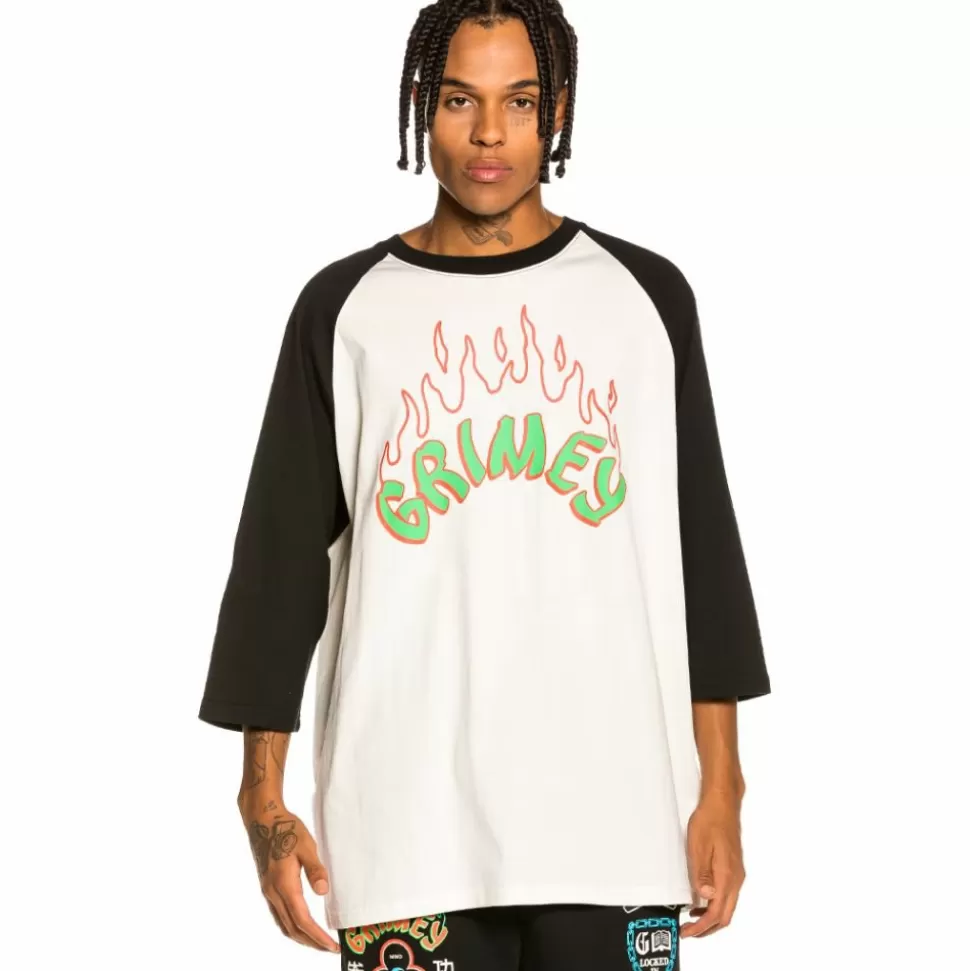 Tees*Grimey Camiseta Raglan "Destroy All Fear" - Black - Fall 21