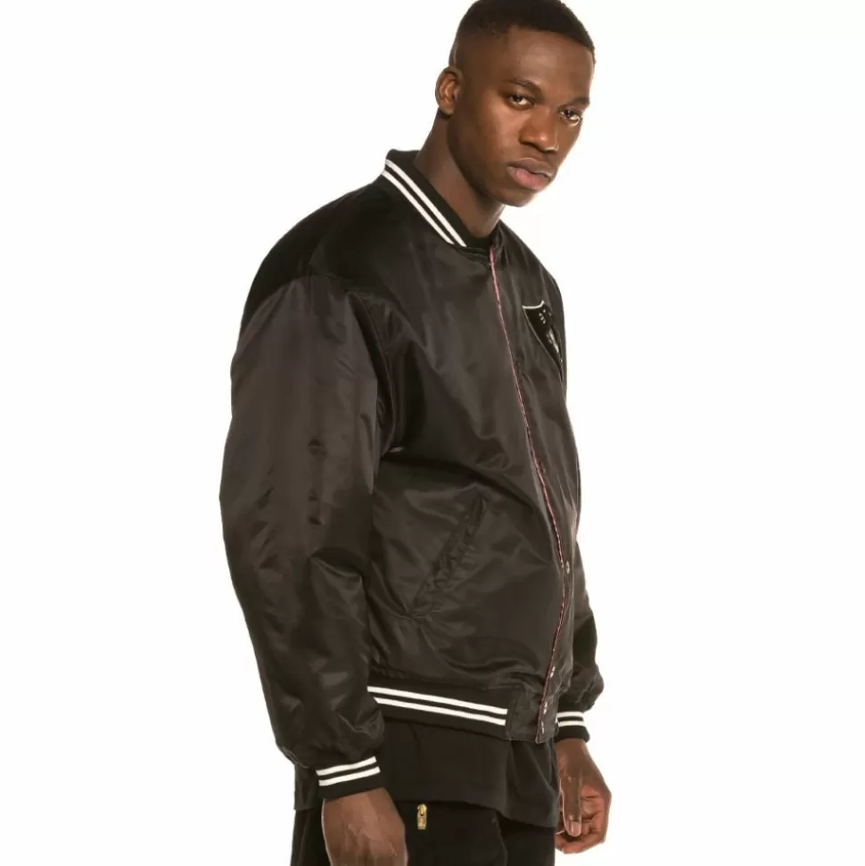 Coats*Grimey Chaqueta Call Of Yore Reversible Satin Jacket Fw20 Black