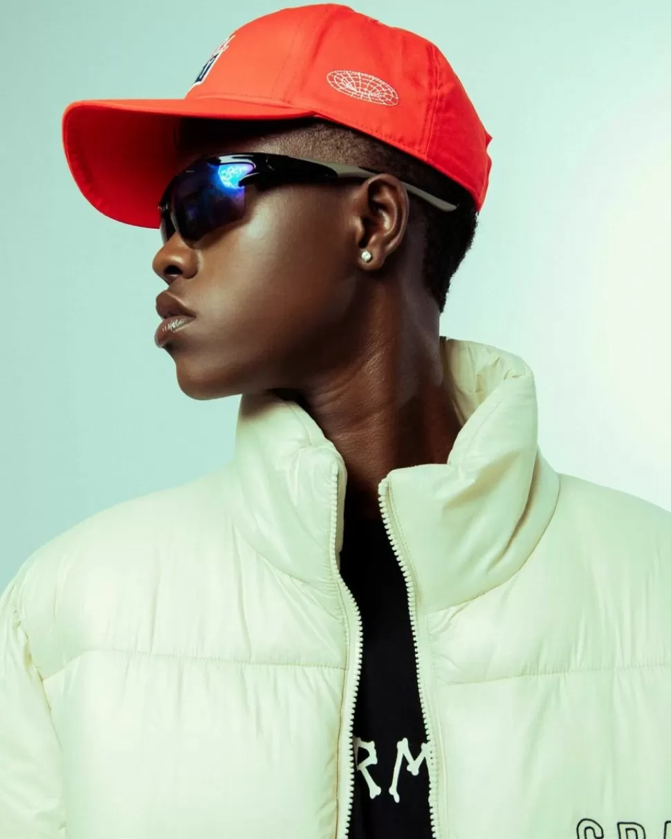 Head Wear*Grimey Back At You Curved Visor Snapback Cap - Red - Fw23