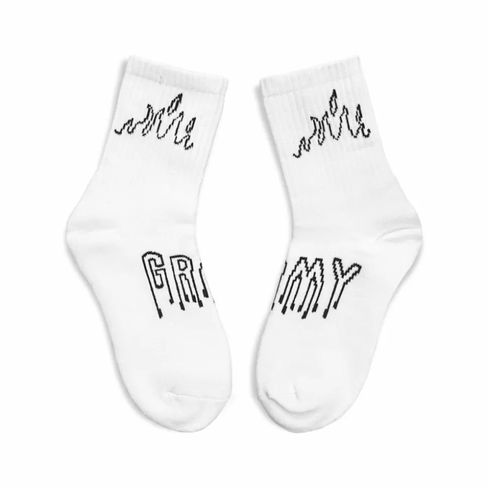 Socks*Grimey Back At You Regular Socks - White - Fw23