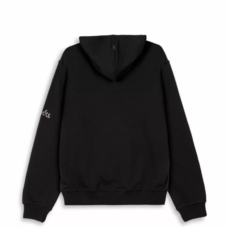 Ss24*Grimey Burn In Flames Vintage Hoodie - Black - Ss24