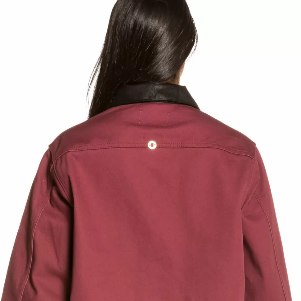 Sweatshirts*Grimey Call Of Yore Girl Coach Jacket Fw20 Wine