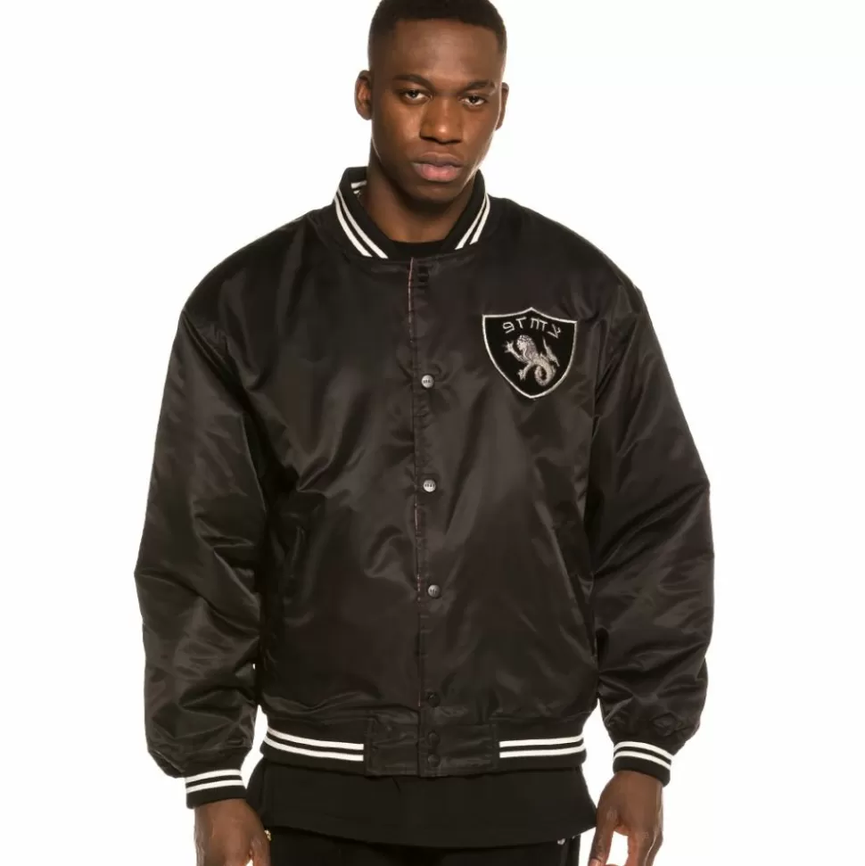 Jackets*Grimey Call Of Yore Reversible Satin Jacket Fw20 Black