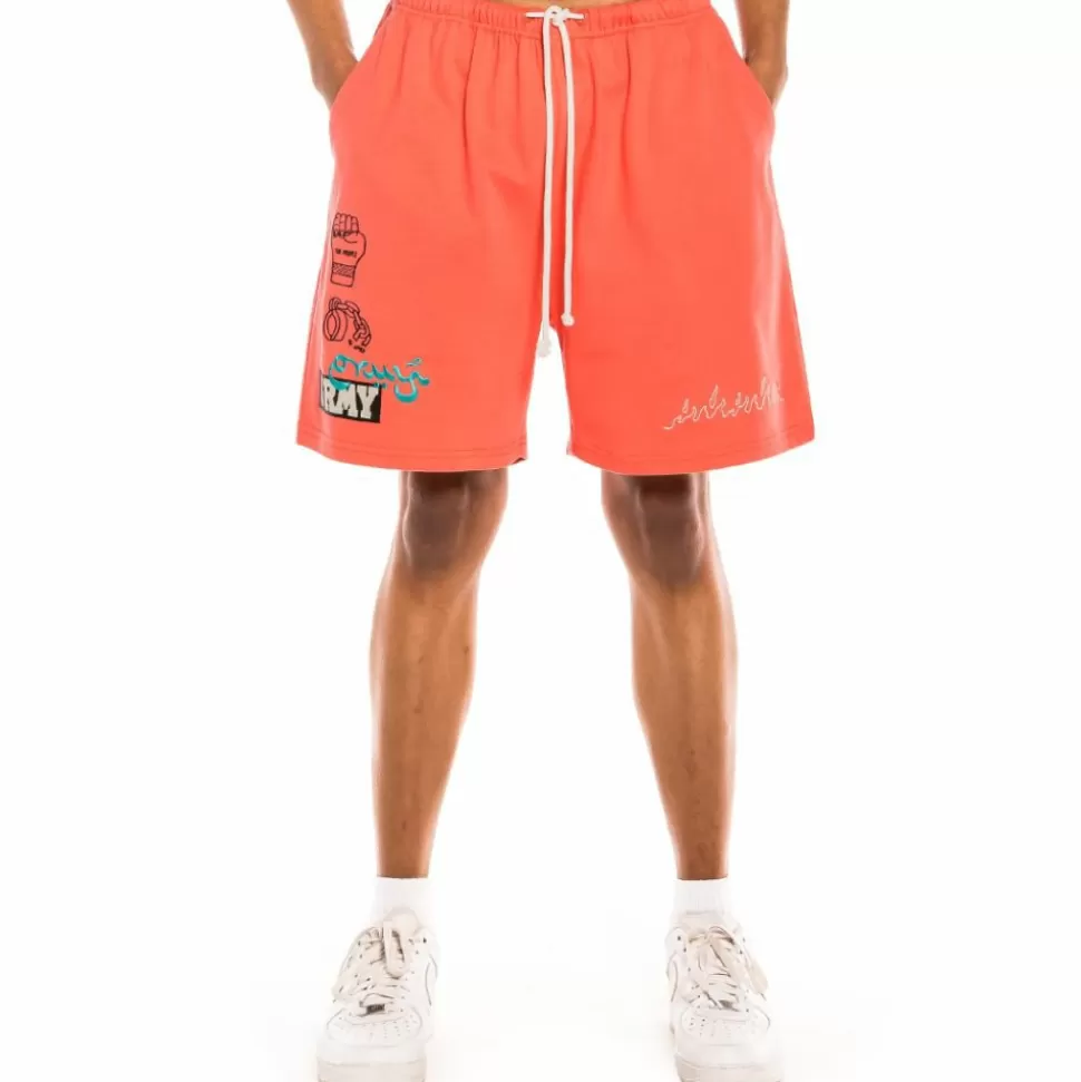 Shorts*Grimey "Day Dreamer" Sweatshorts - Coral - Spring 22