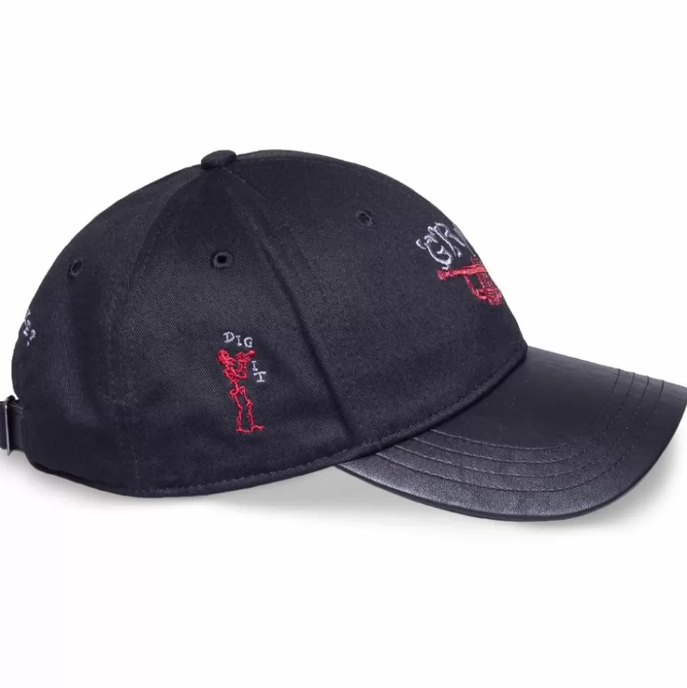 Head Wear*Grimey "Jazz Thing" Curved Visor Cap - Black - Fall 21
