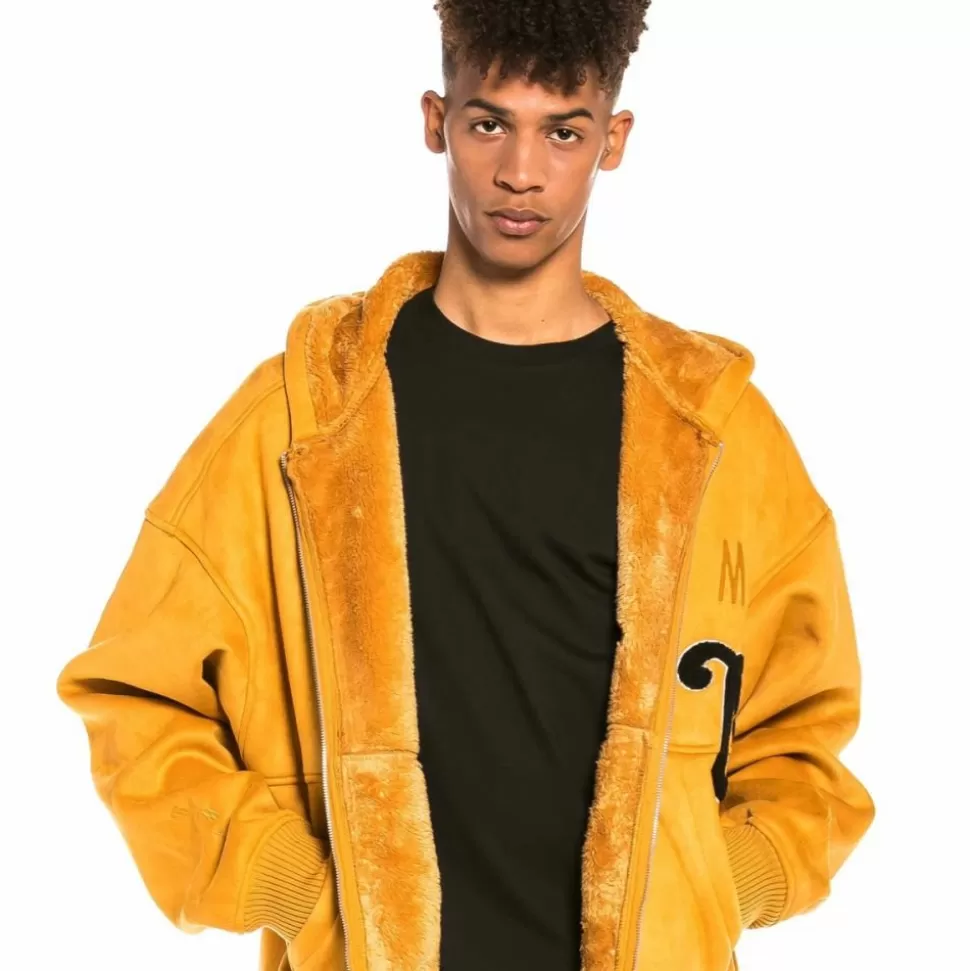 Jackets*Grimey Jungle Punch Suede Hood Bomber Jackect - Brown - Spring 22