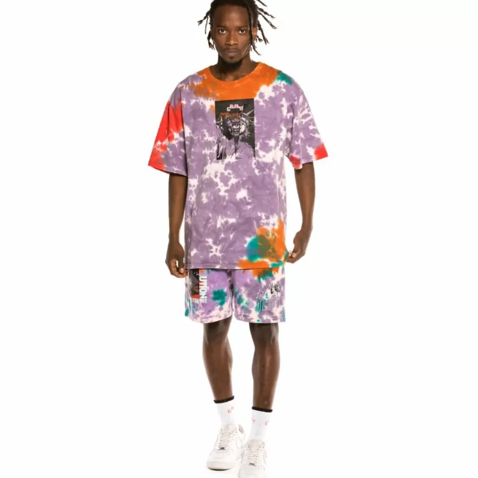 Shorts*Grimey "Liveution Magic 4 Resistance" Sweatshorts Tie Dye - Spring 21