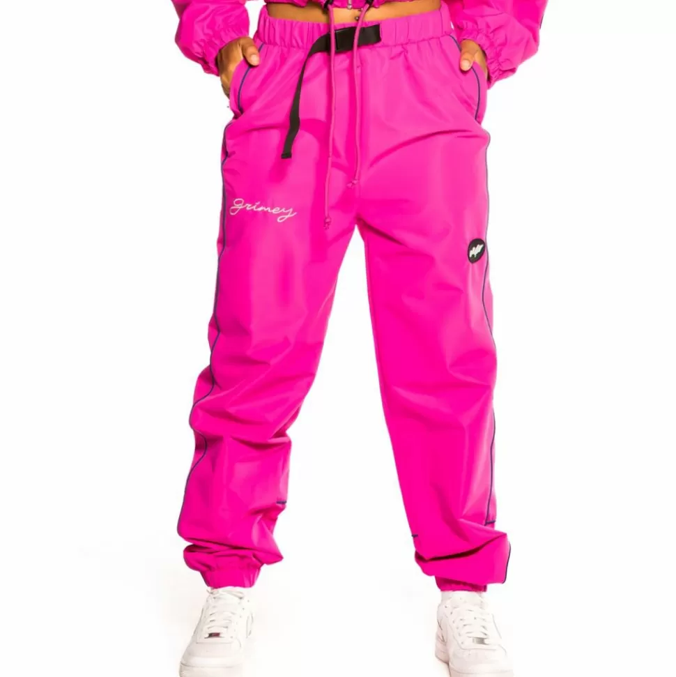 Pants & Leggins*Grimey "Martinica Fact" Girl Track Pant- Fuchsia - Fall 21