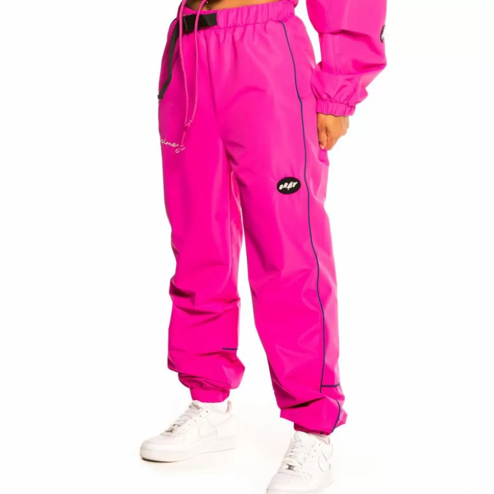 Pants & Leggins*Grimey "Martinica Fact" Girl Track Pant- Fuchsia - Fall 21