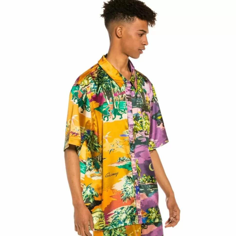 Shirts*Grimey "Ocean Gateways" Button Up Tee - Multicolor - Summer 22