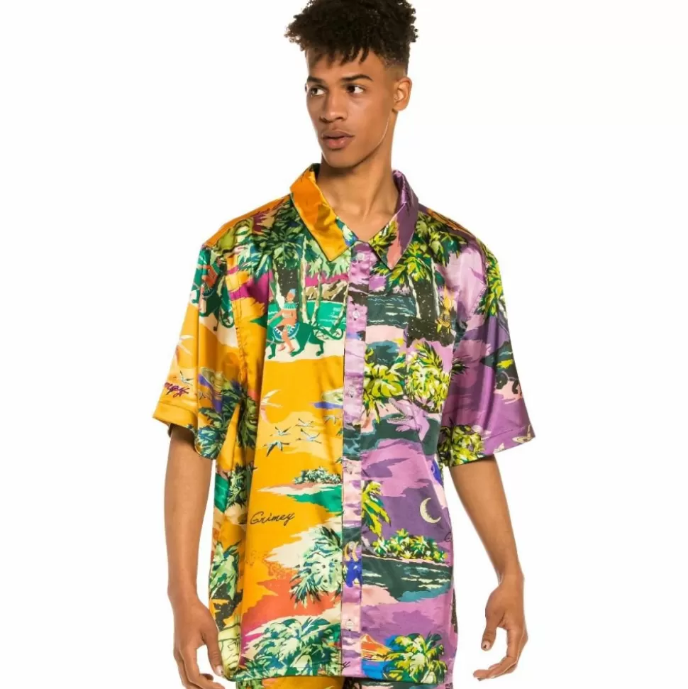 Shirts*Grimey "Ocean Gateways" Button Up Tee - Multicolor - Summer 22