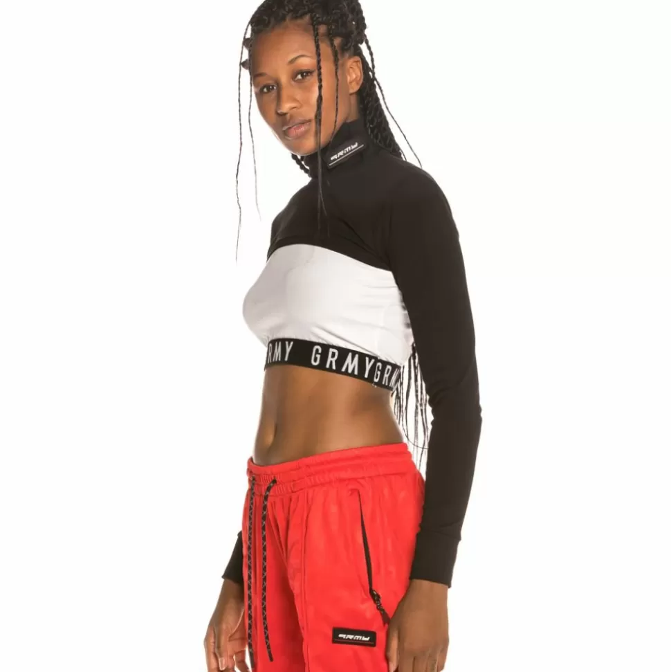 Tees & Tops*Grimey Sighting In Vostok Girl Long Sleeve Crop Top Fw19 Black