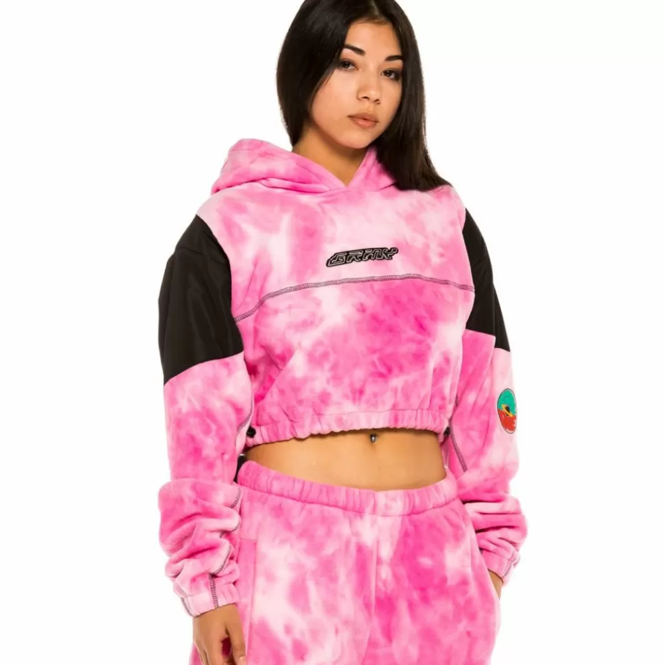 Sweatshirts*Grimey "Space Lady" Polar Fleece Hoodie - Bleached Pink - Fall 21