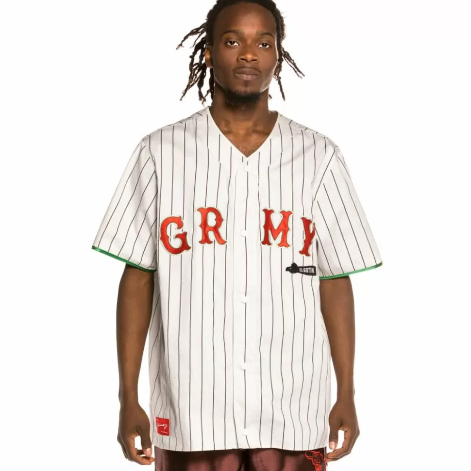 Shirts*Grimey "The Loot - El Botin" Baseball Jersey White - Spring 21