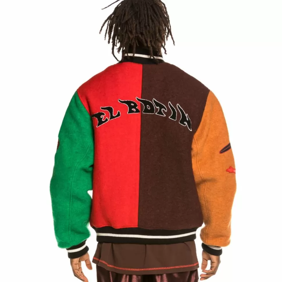 Jackets*Grimey "The Loot" Wool Baseball Jacket Multicolor - Spring 21