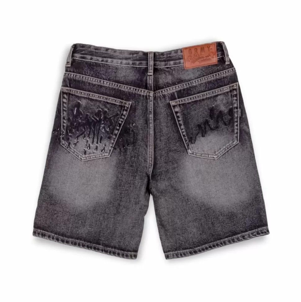 Shorts*Grimey The Toughest Shorts - Washed Black - Spring 23