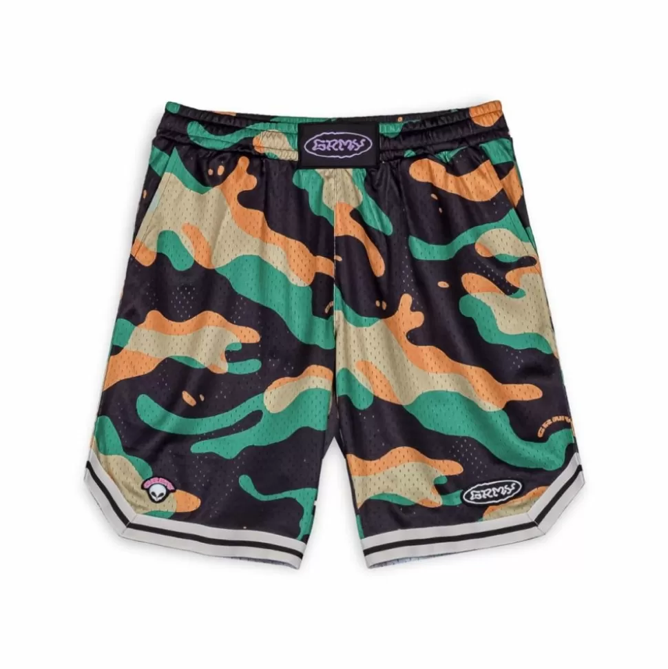 Shorts*Grimey Ufollow Mesh Basket Shorts - Black - Spring 23