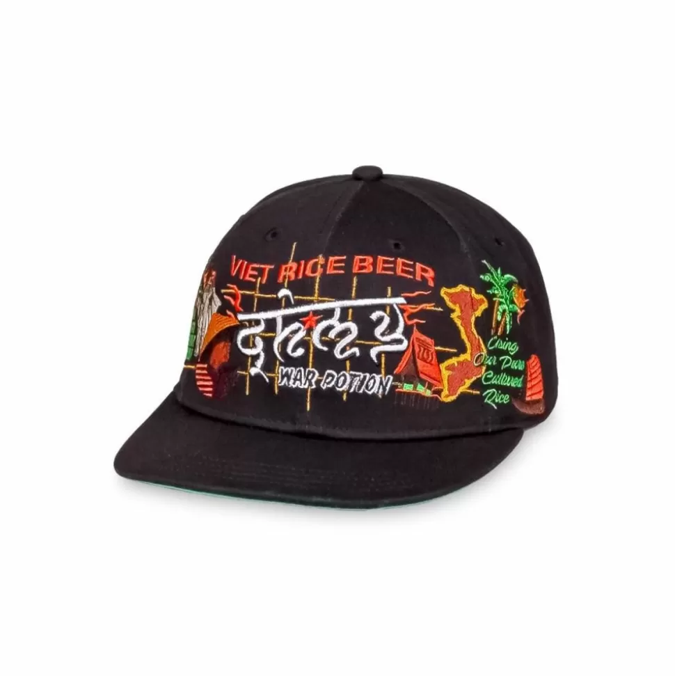 Head Wear*Grimey Viet Cong Beer Snapback Cap - Black - Summer 23