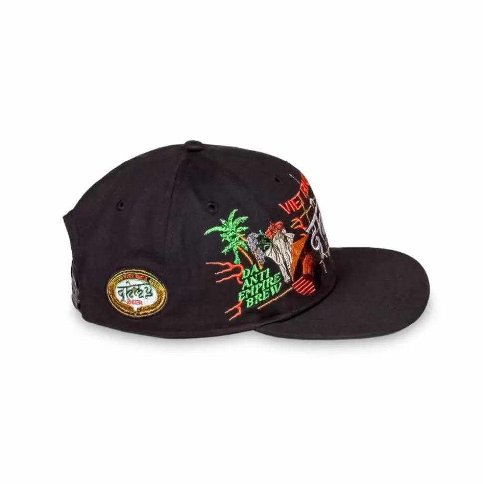 Head Wear*Grimey Viet Cong Beer Snapback Cap - Black - Summer 23