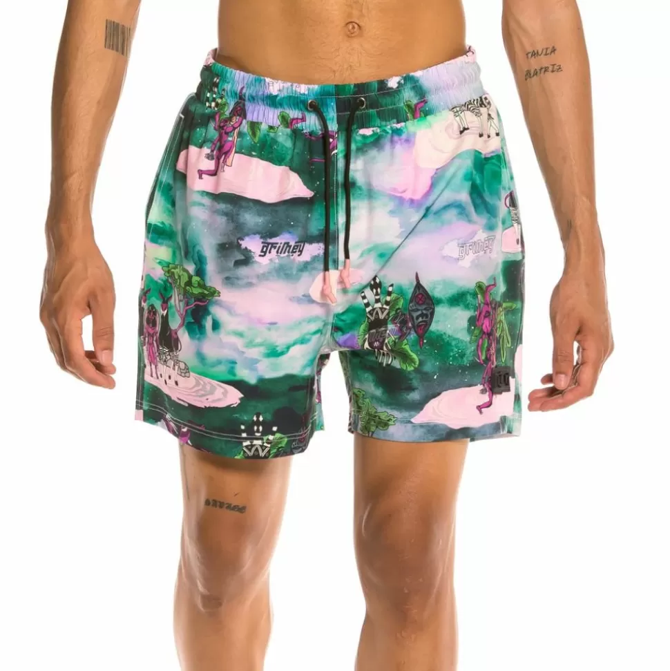 Swimwear*Grimey Yanga Ss20 Swimming Shorts Multicolor