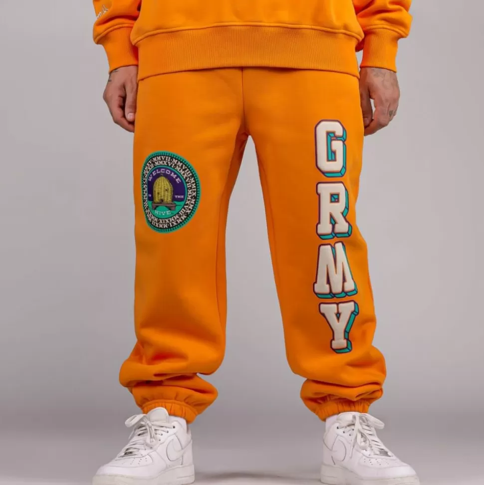 Outfits*Grimey Pack Pant + Hoodie "Hive" Heavyweight - Black/Orange - Fall 22