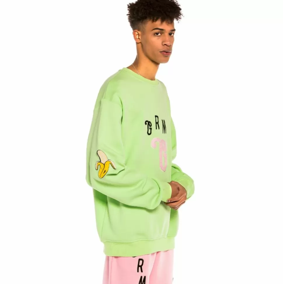 Outfits*Grimey Pack Short + Crewneck "Jungle Punch" - Green/Pink - Spring 22