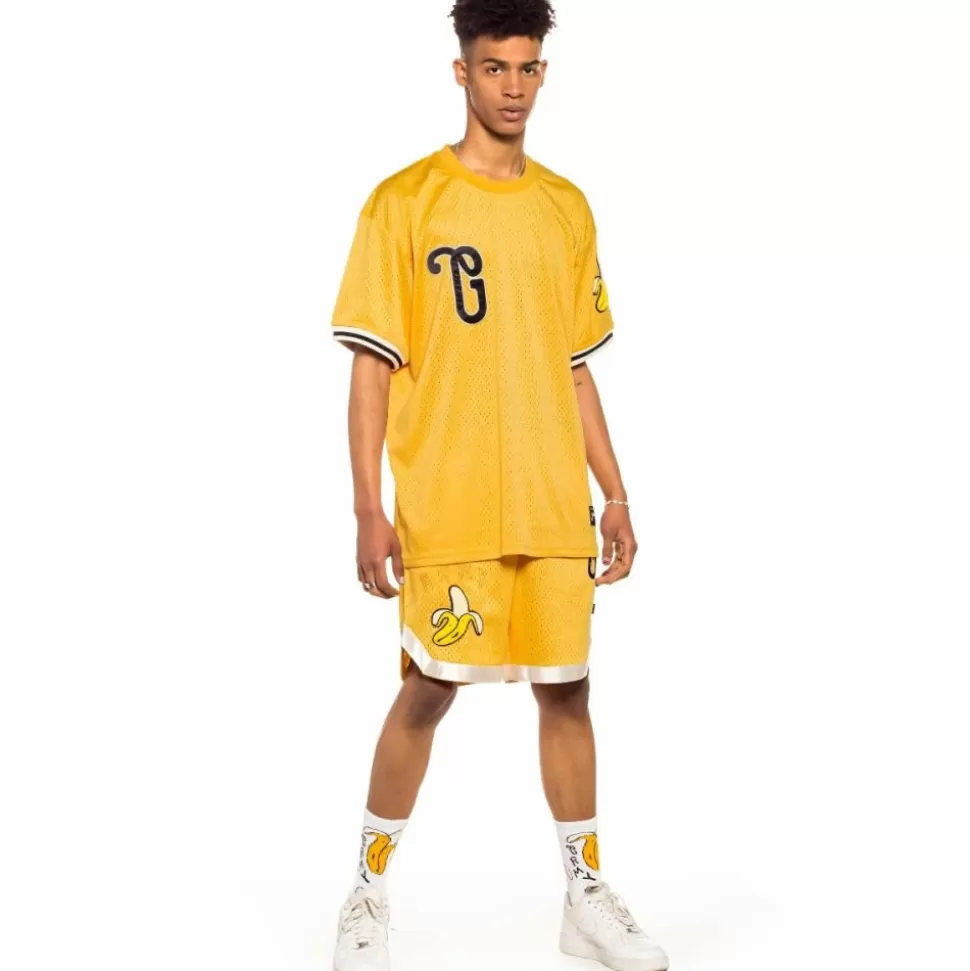 Outfits*Grimey Pack Short + Mesh Tee "Jungle Punch" - Yellow - Spring 22