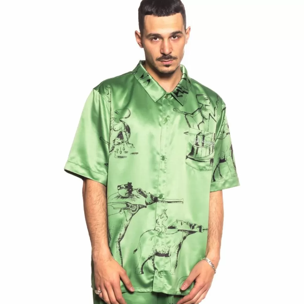 Outfits*Grimey Pack Shorts + Shirt "Hope Unseen Vimana" - Green - Summer 21